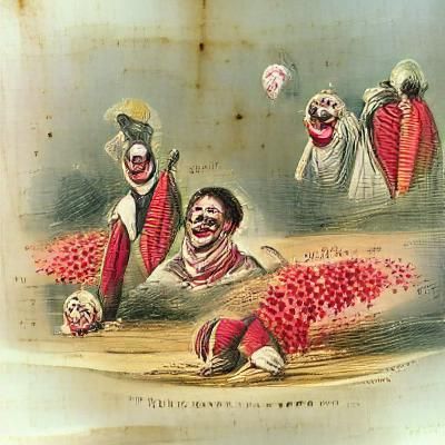 Scary Blood-Covered Circus Clowns Throwing Teeth