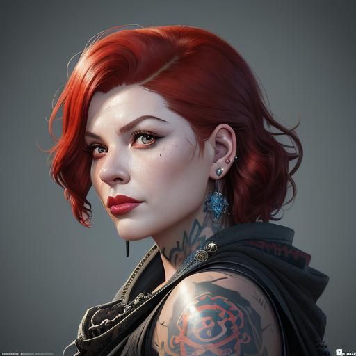 Modern Lucille Ball Portrait in Artgerm Style