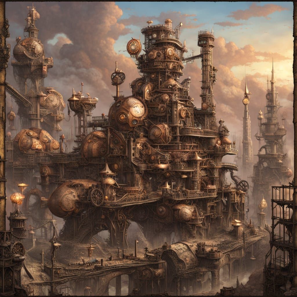 Victorian Steampunk Fortress in Blackstone