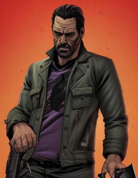 Negan Portrait in Sebastian Fiumara Style