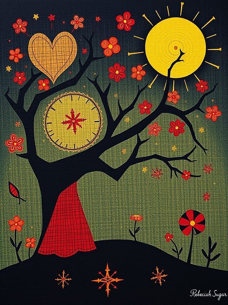 Surreal Folk Art Portraits in Anger