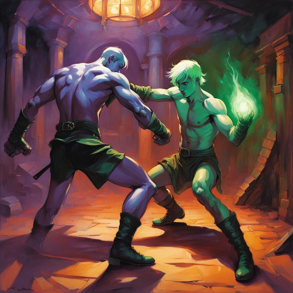 Mage Boxers in the Dungeon of the Game Master 240109A