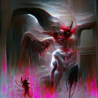 Devil's Rebirth: A Sinister Angel Transformation