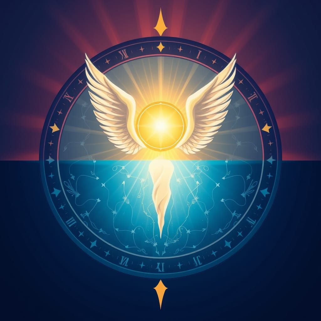 Divine Symbol of the Holy Spirit in Ethereal Light