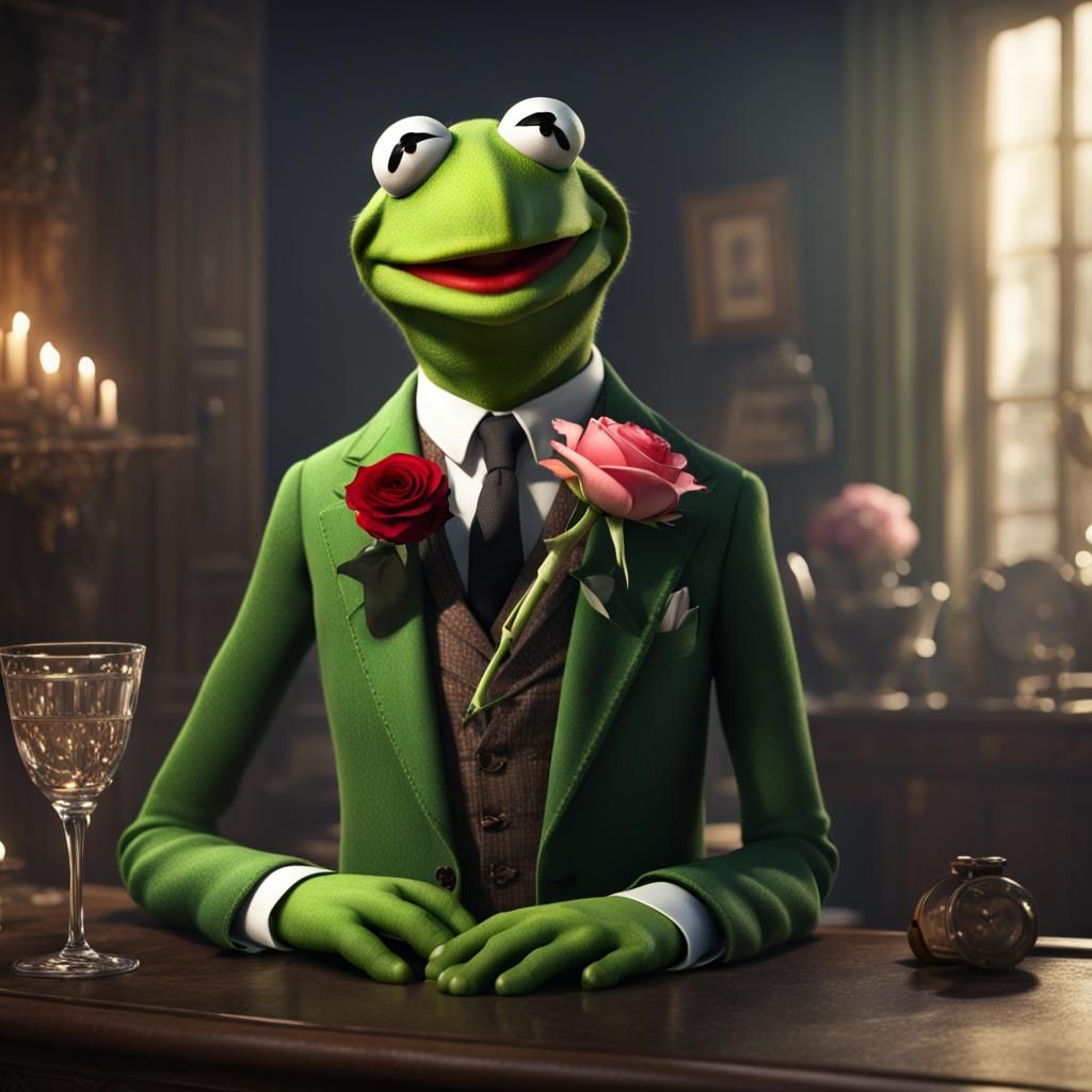 Kermit the Frog Ready for a Date