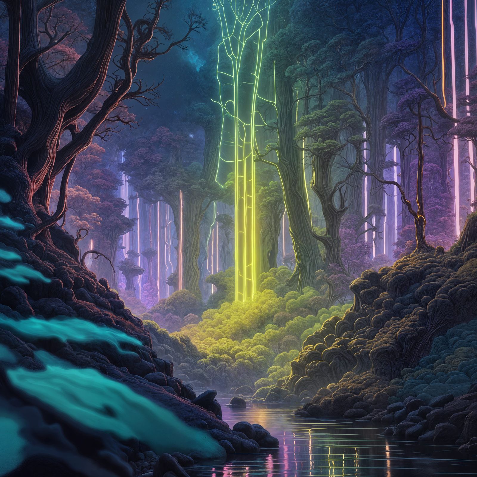 Detailed Microscopic Structures in Deep Color