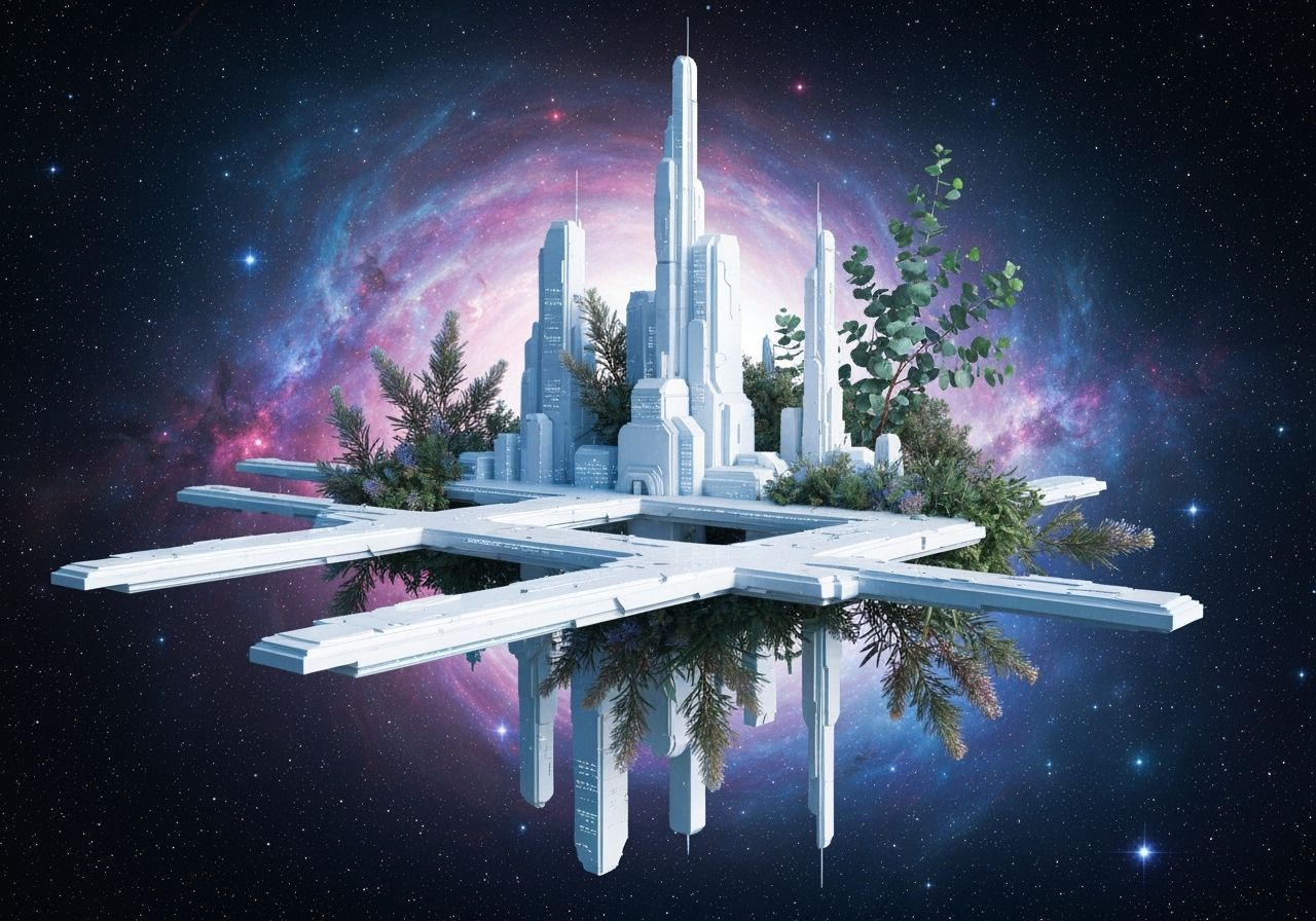 Cosmic City: Nature Meets Future in Space