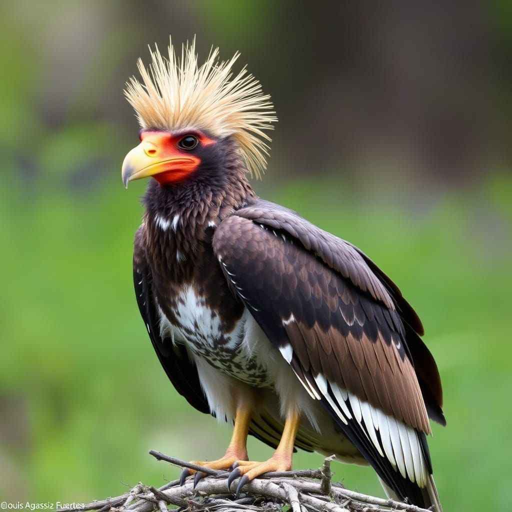 Striking Orange-Faced Bird of Prey: A Bold Scavenger of the ...
