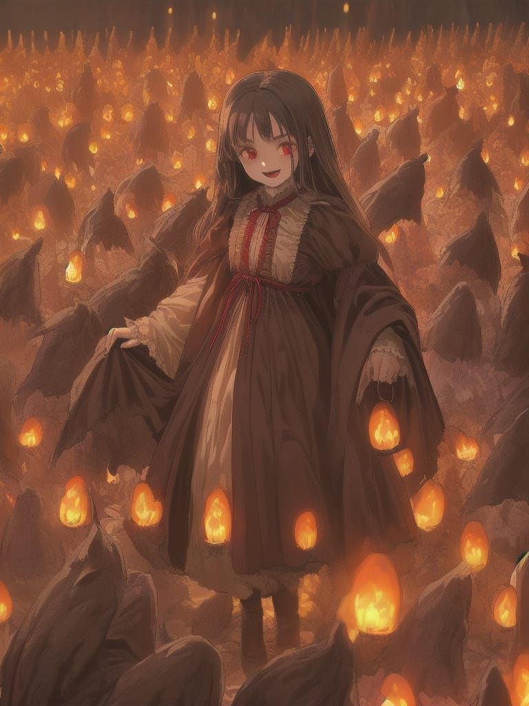 Dracula's Children Harvest Festival With Luminous Bags