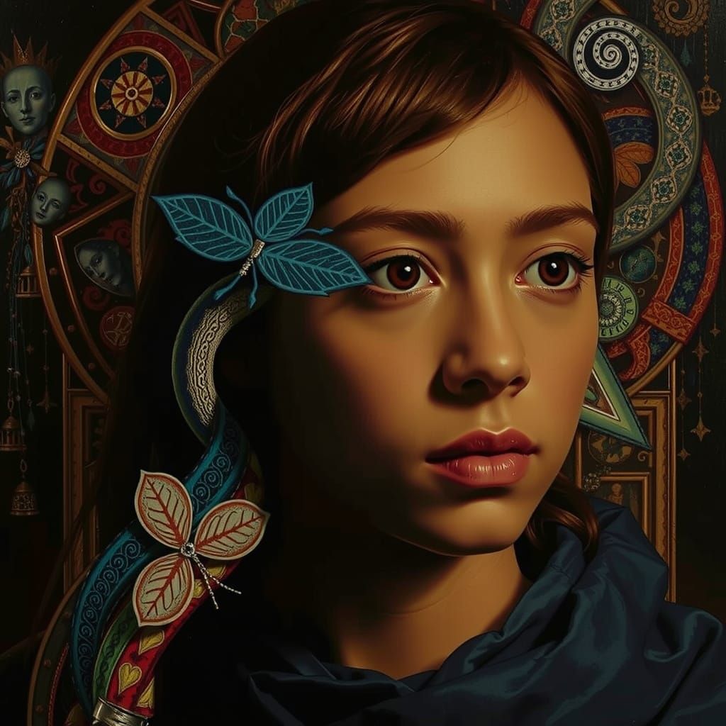 Masterpiece Painting of Beauty and Truth