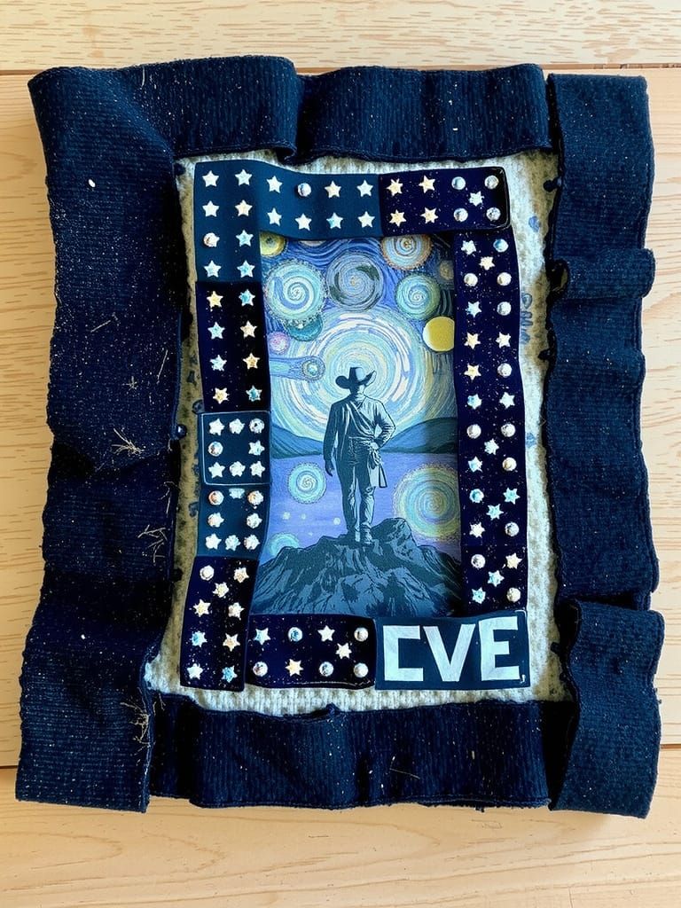 Cowboy Under Cosmic Sky, Sci-Fi Concept Art