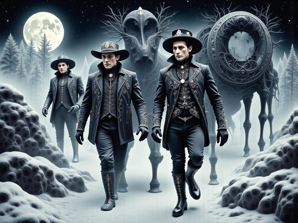 Steampunk Expedition on Everest in Victorian Gothic Style