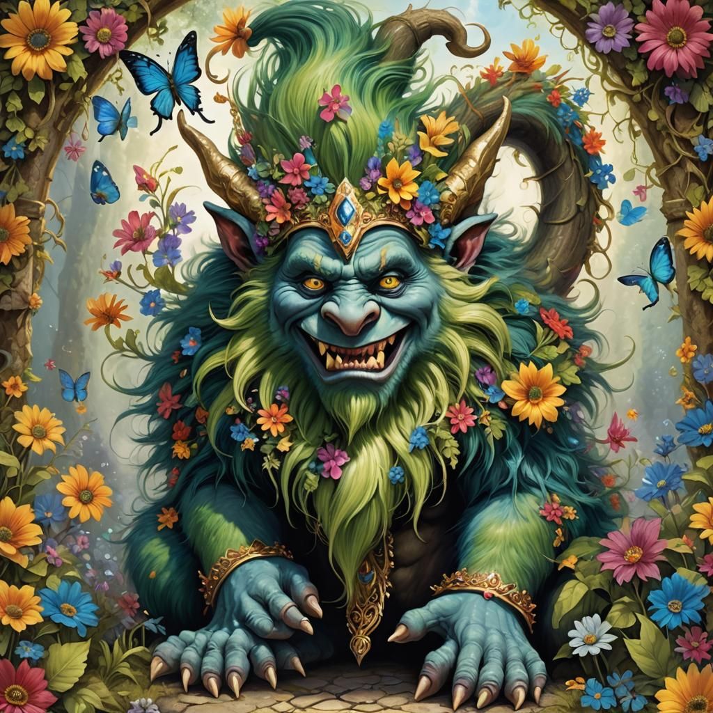 German Troll in Enchanted Forest