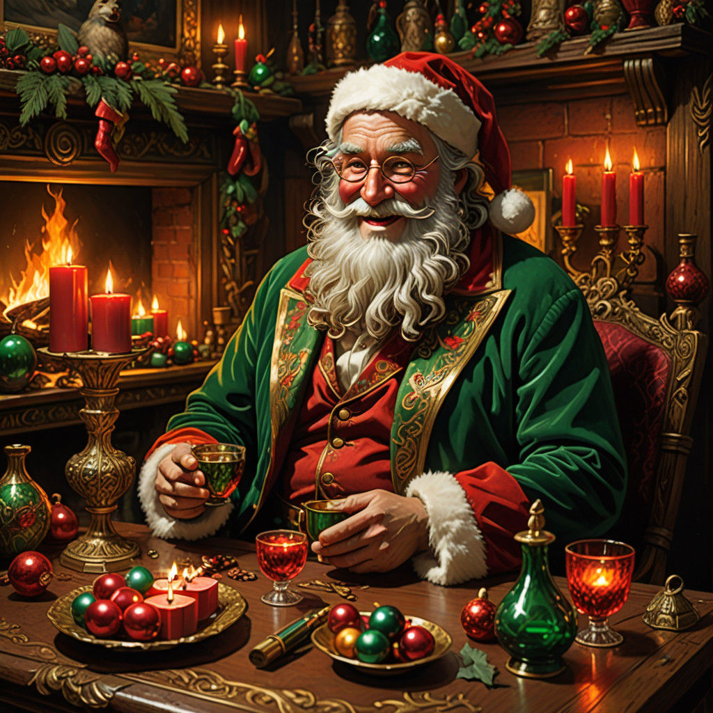 Jolly Old Santa's Winter Nightcap