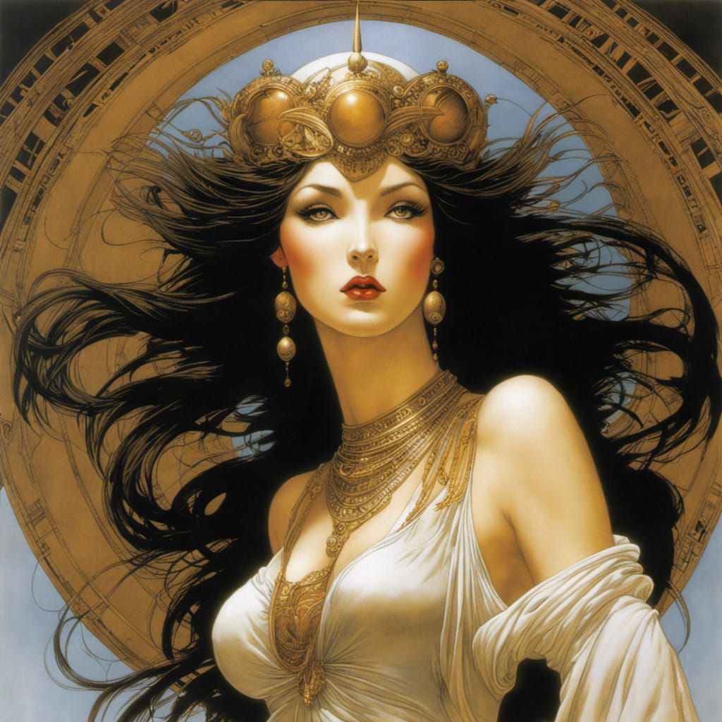 Girl in Surreal Fantasy Style