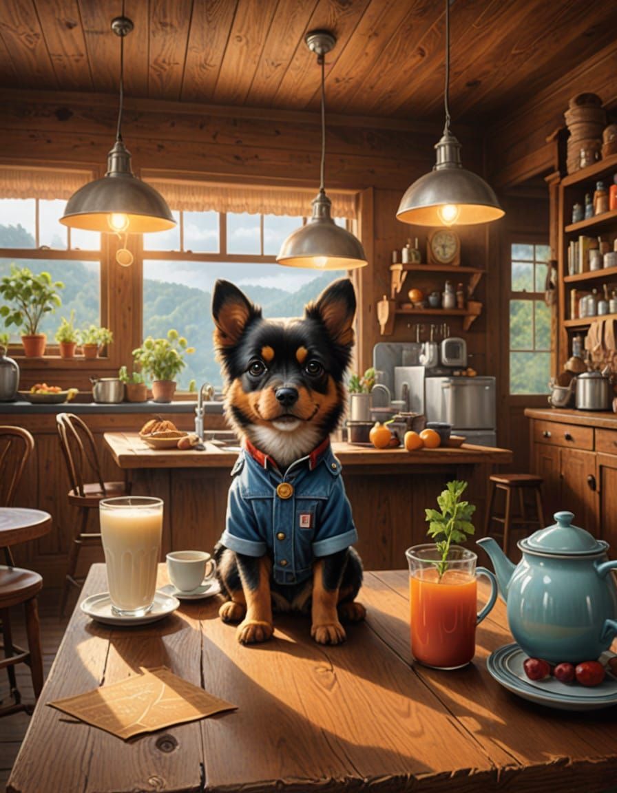 Misty Morning Landscape in Soft Focus