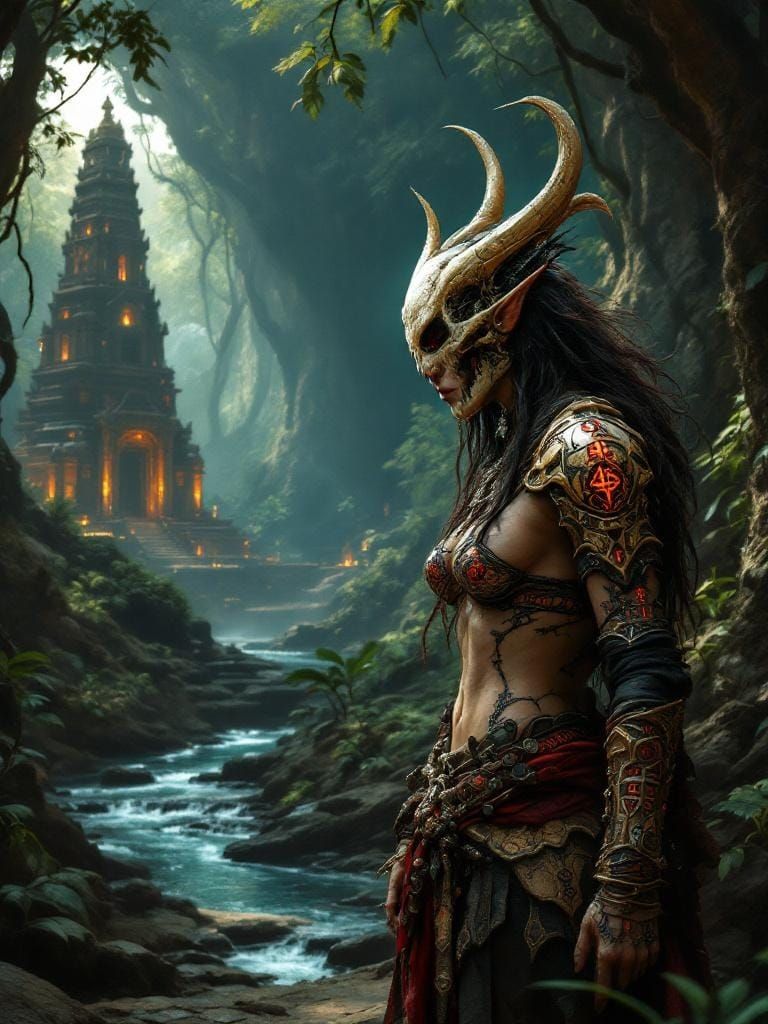 Orc Shaman in Cursed Jungle Temple