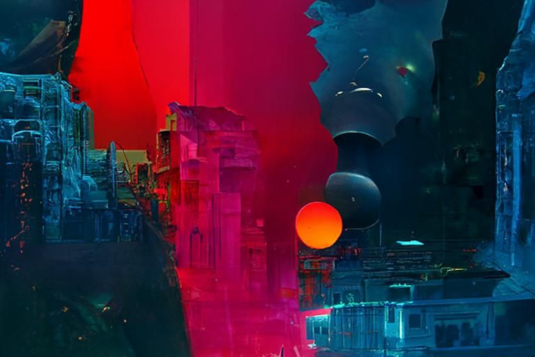 Cyberpunk Worlds Collide: A Digital Masterpiece