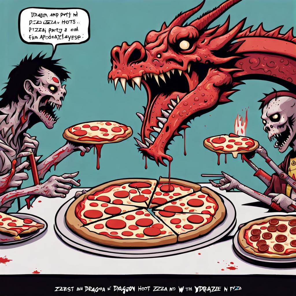 Dragon's Zombie Apocalypse Pizza Party