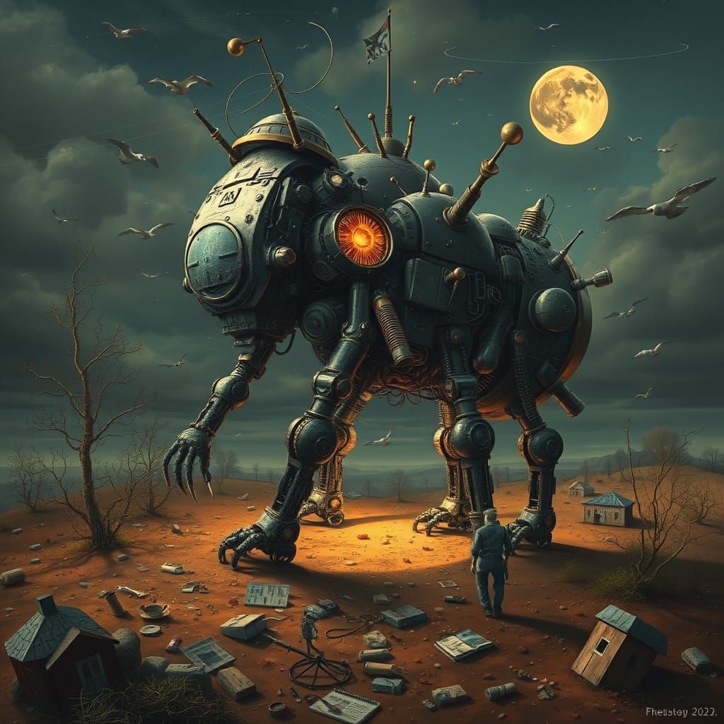 Dysfunctional AI Poses as Humanity's Savior in Surreal Visio...