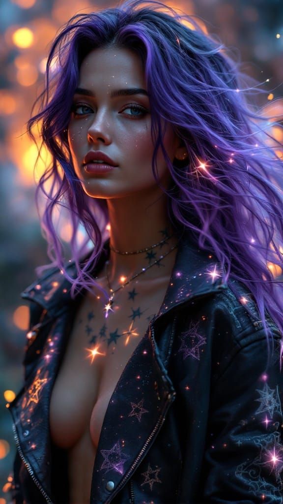 Cyberpunk Enchantress in Distressed Cosplay