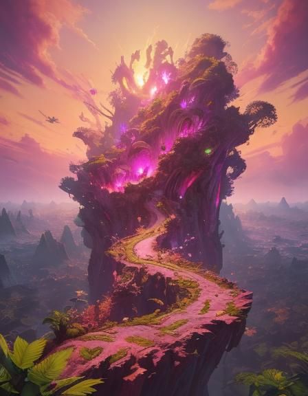 Dragon Fruit Dragon Overlooking Futuristic City as Digital A...