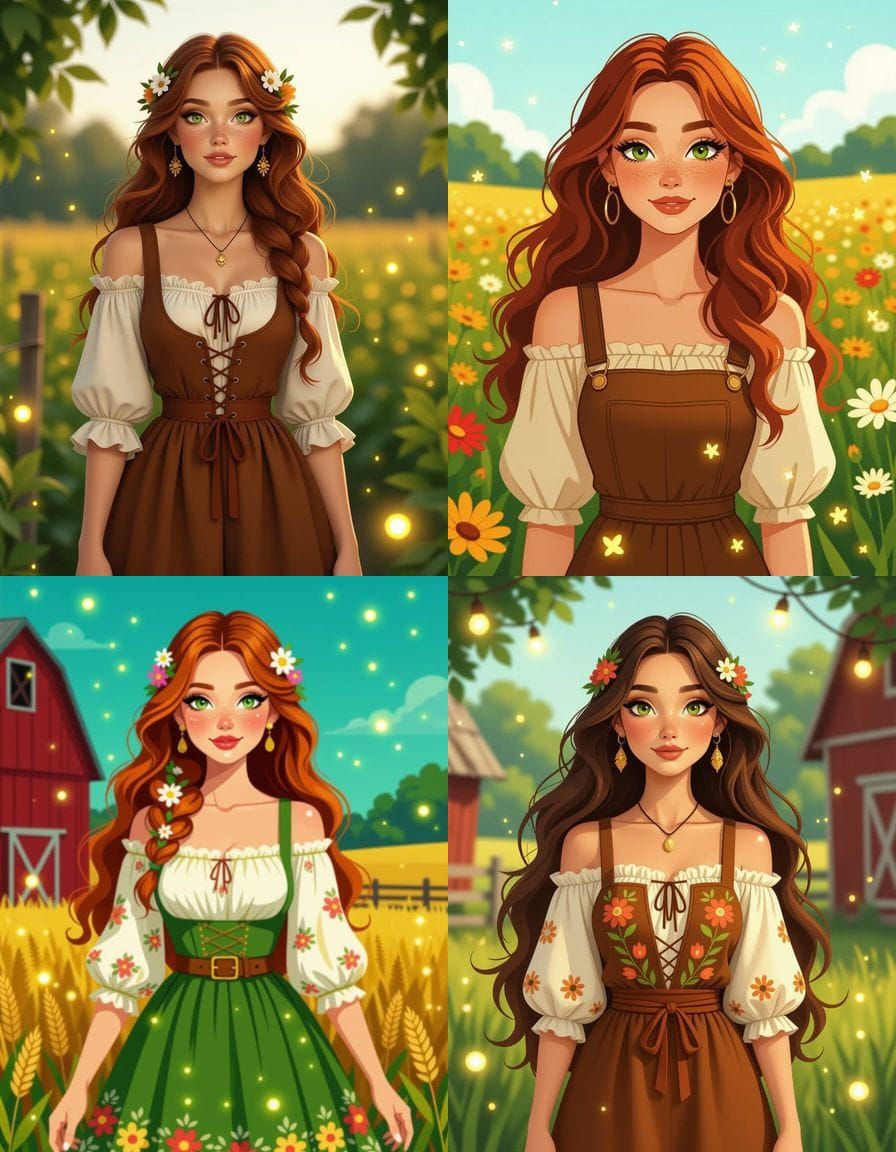 Elegant Auburn-Haired Woman with Expressive Eyes