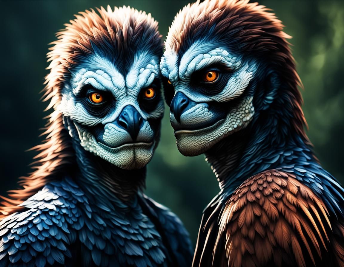 Dramatic Hyperrealistic Couple in Cinematic Lighting