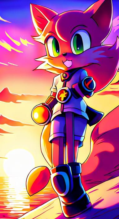 Miles Prower in Cybernetic Anime Wonderland