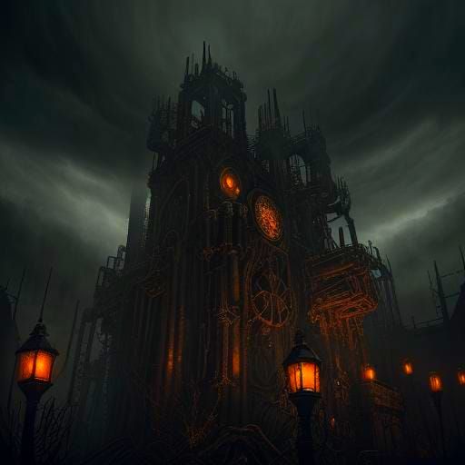 Demonic Steampunk Cenobites in a Dark Masterpiece
