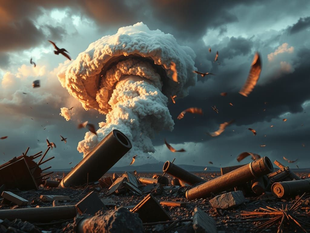 Catastrophic Cyclone Rips Through a Hyperrealistic Landscape