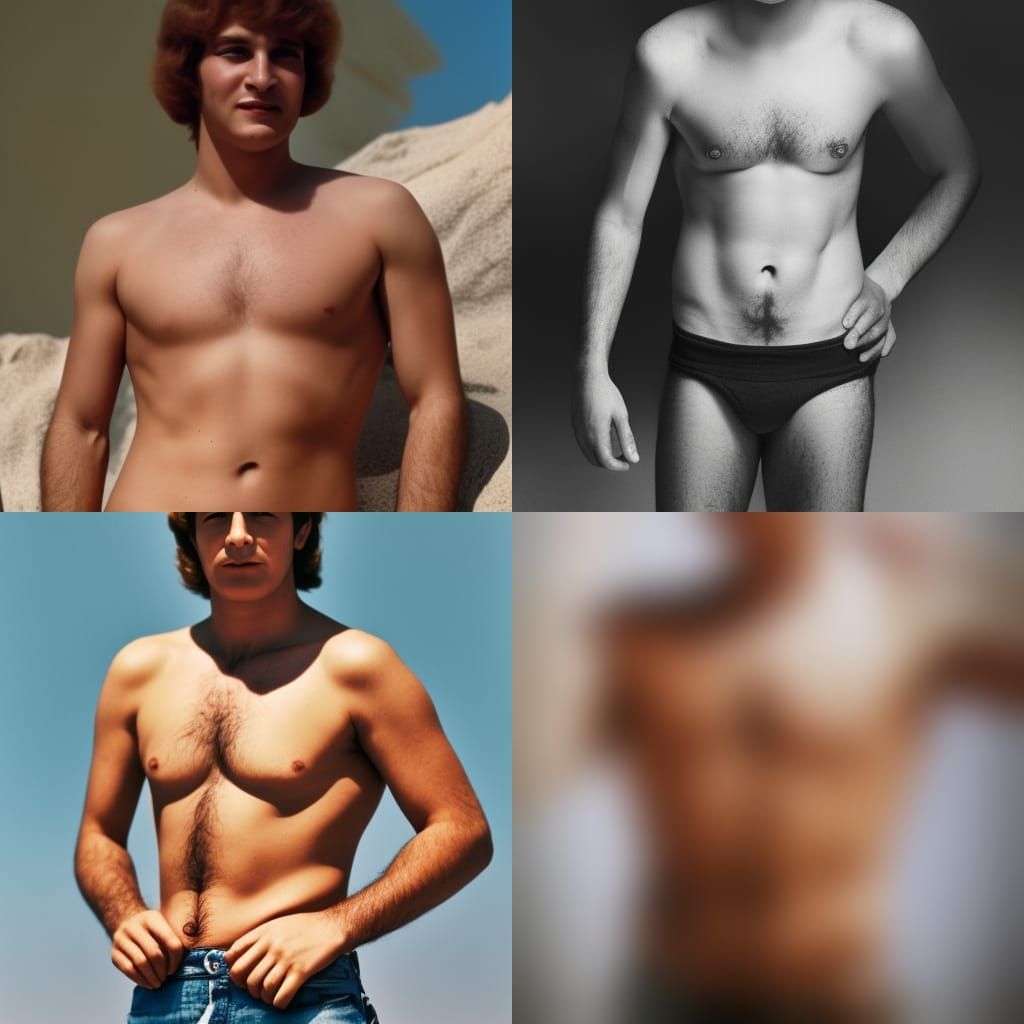 Benjamin Netanyahu Shirtless in 70s Style Photo