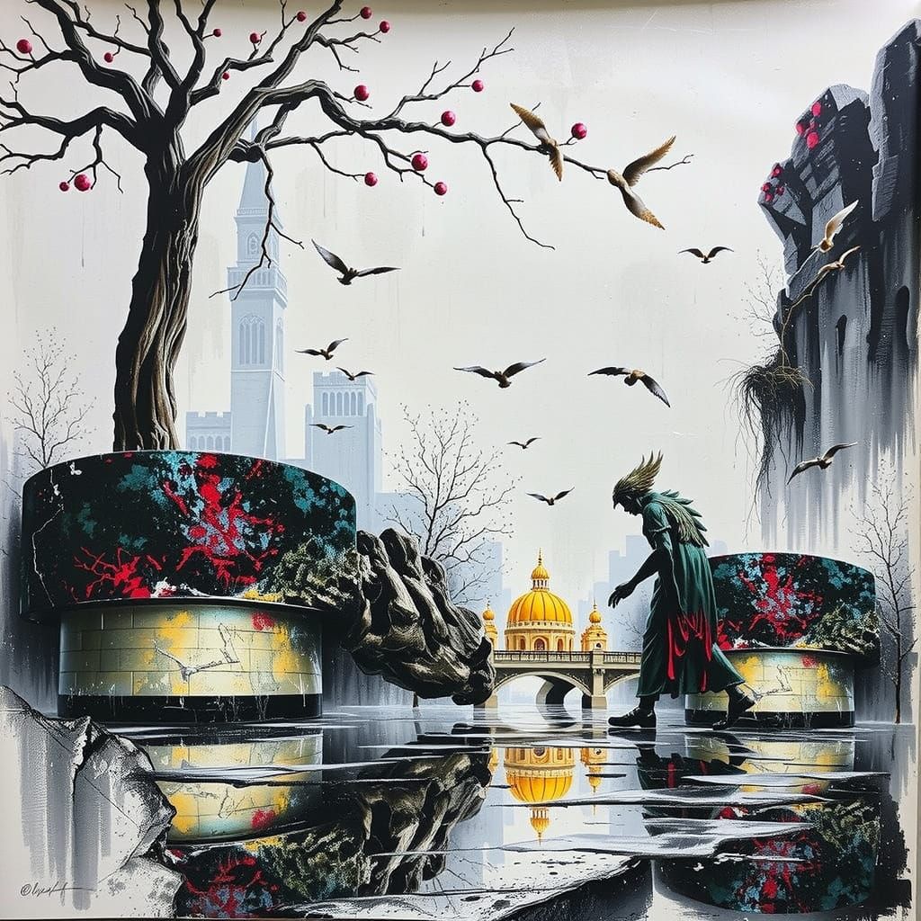 Hyperrealistic Sculpture with Dynamic Lighting