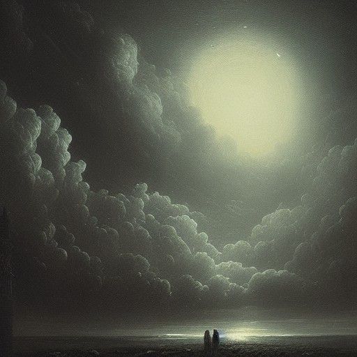 Horrific Night Sky in Doré Style