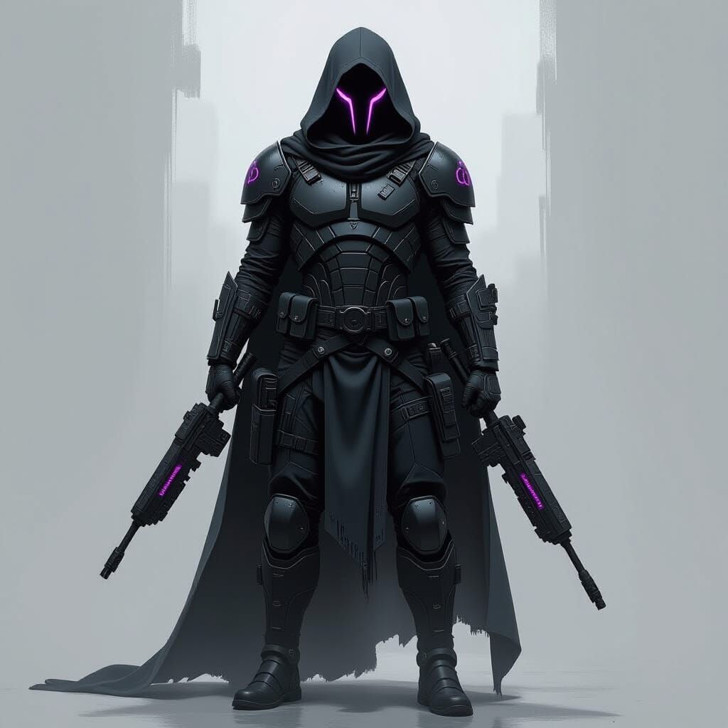 Spectral Nightwarden in Tactical Suit with Shadowfire Armame...