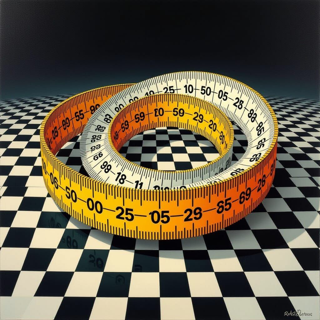 Möbius measuring tape by M. C. Escher