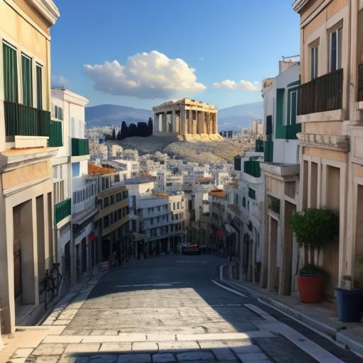 Digital Rendering of Ancient Athens