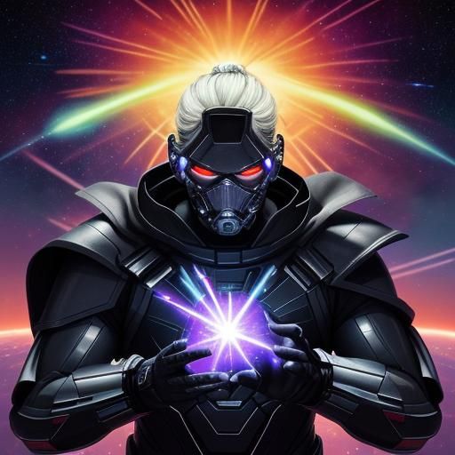 Hero Prevents Supernova in Synthwave Style