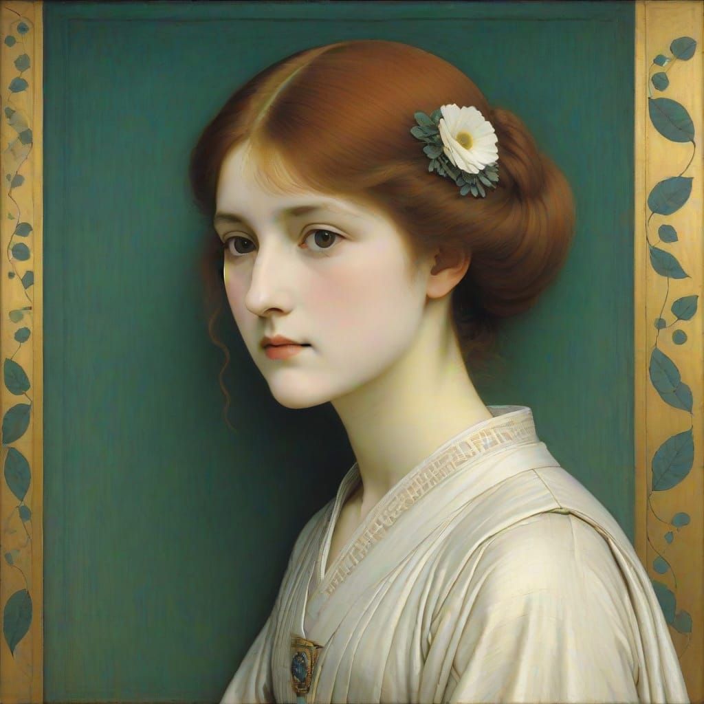 Dreamlike Symbolist Art in the Style of Khnopff