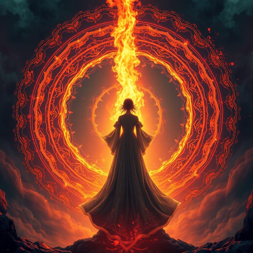 Serenely Standing in a Blazing Circle of Fire