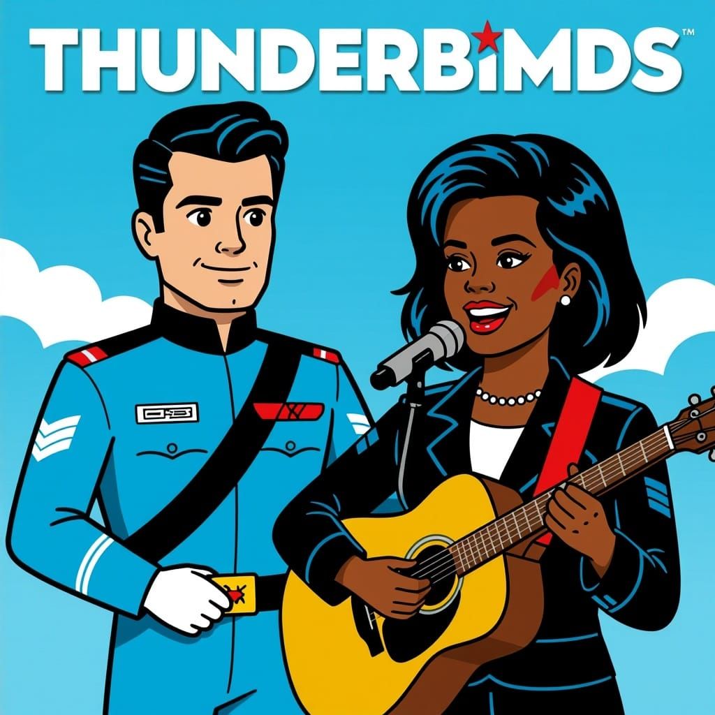 A mashup of Scott Tracy (Thunderbirds Are Go) and the singer Tracy Chapman