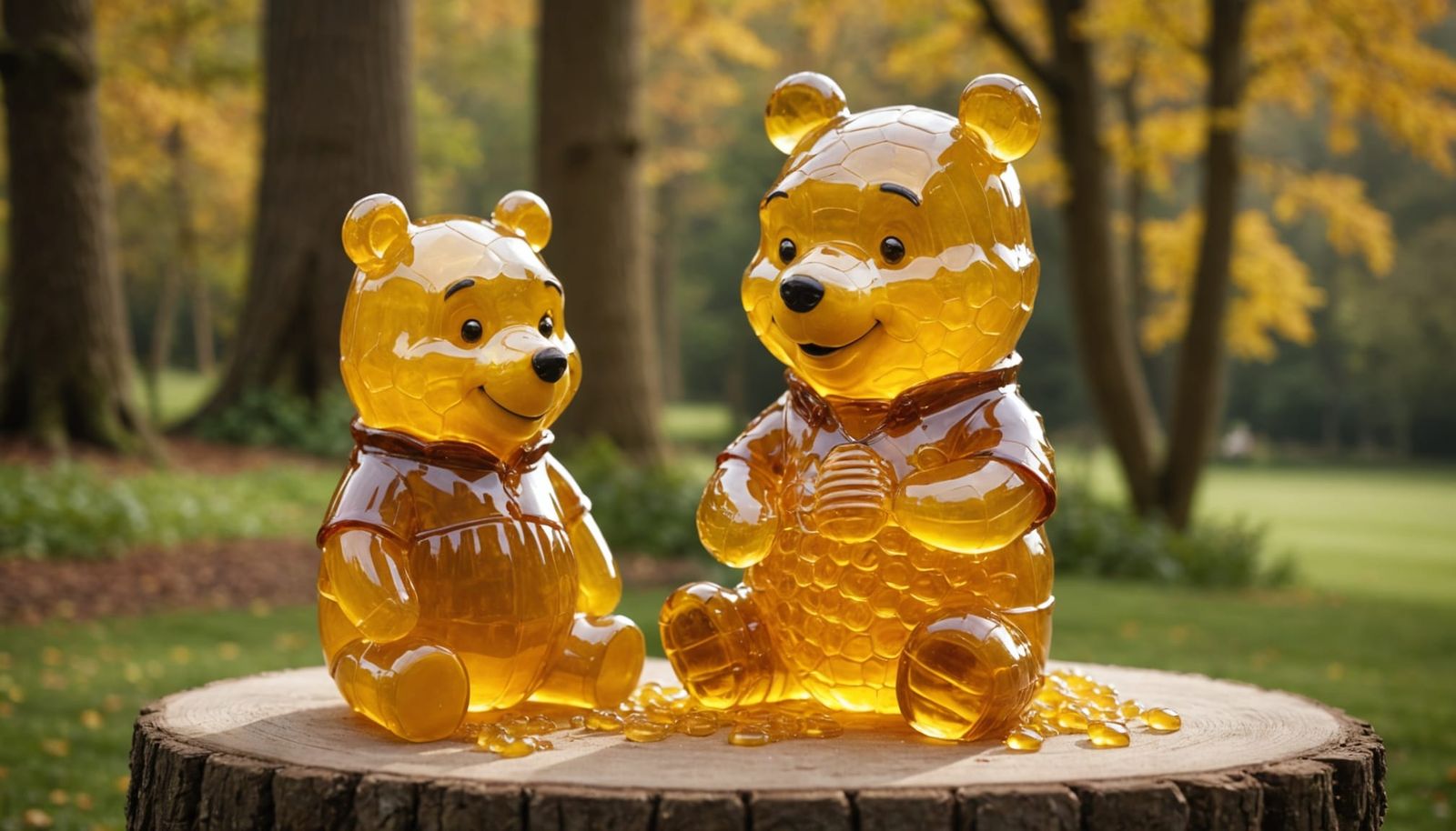 Winnie The Pooh Made Of Dripping Honey