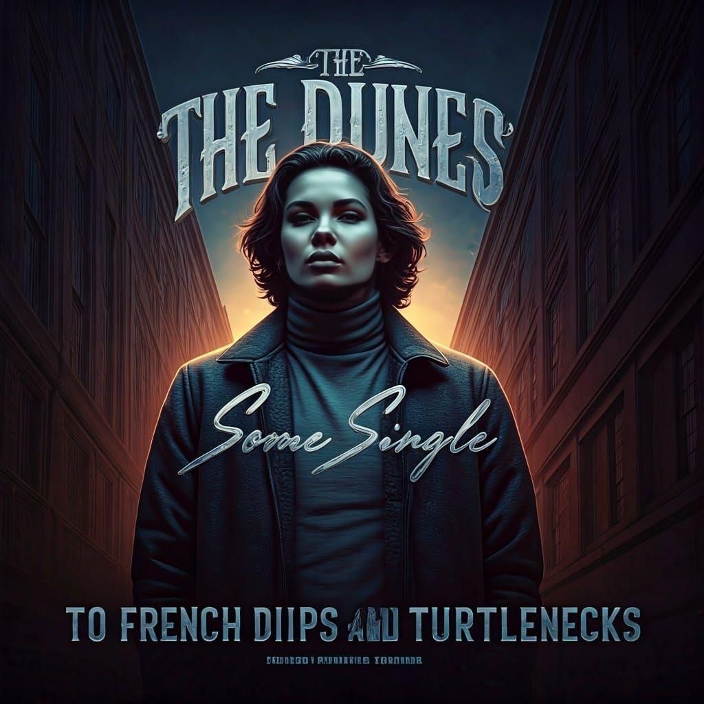 Album Cover: Confident Figure in Urban Graffiti Style