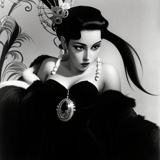 Erté Style 3D Photorealistic Masterpiece