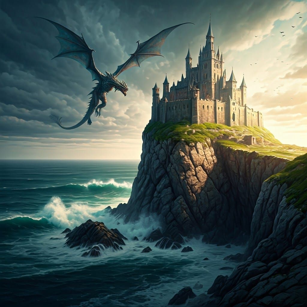 Dragonstone Castle Soars Through Turbulent Skies in Hyper-Re...