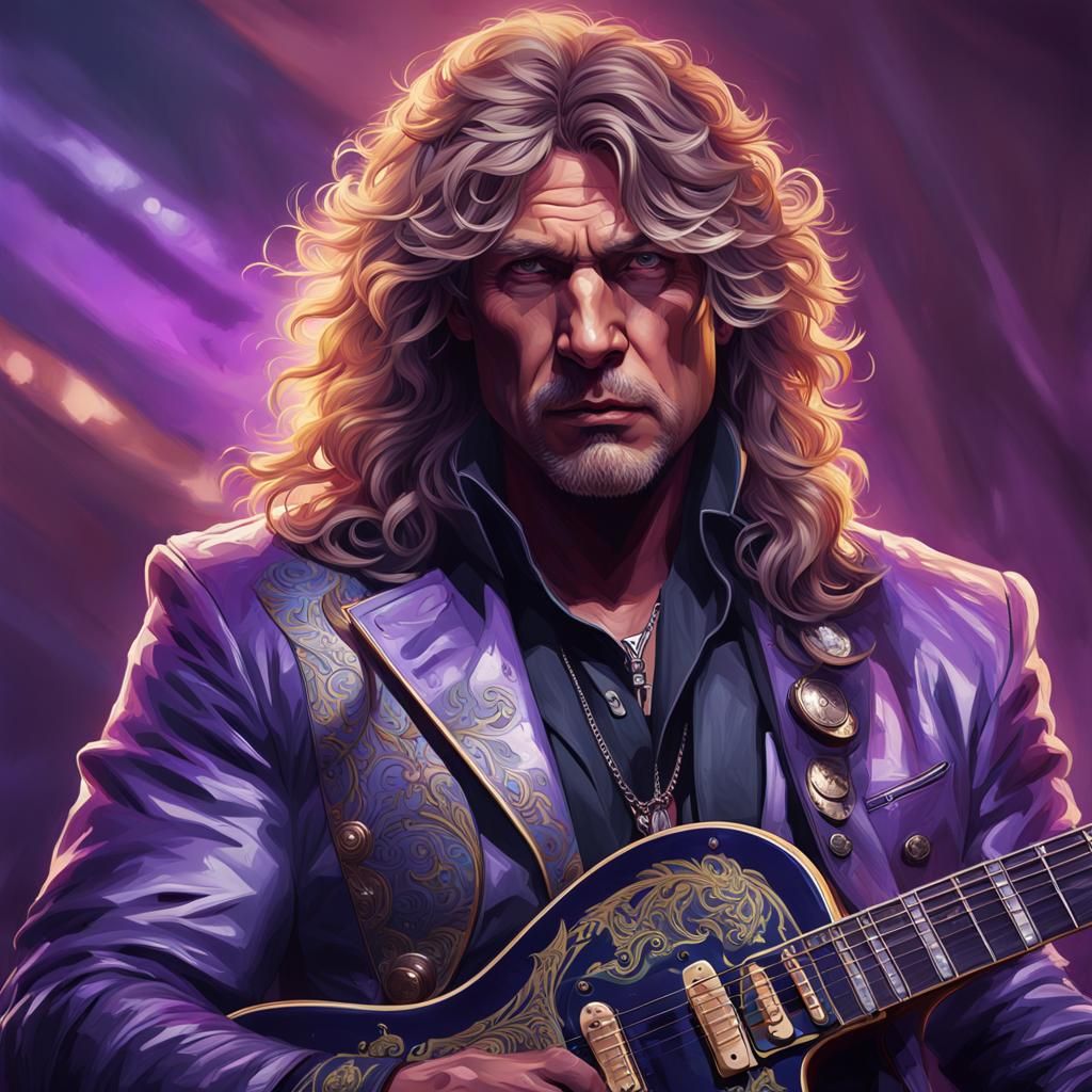 Detailed Rockstar Portrait in Dynamic Lighting