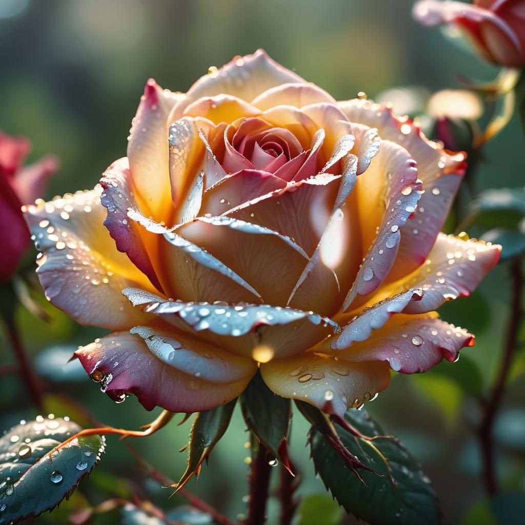 Ethereal Morning Bloom in Cinematic Style