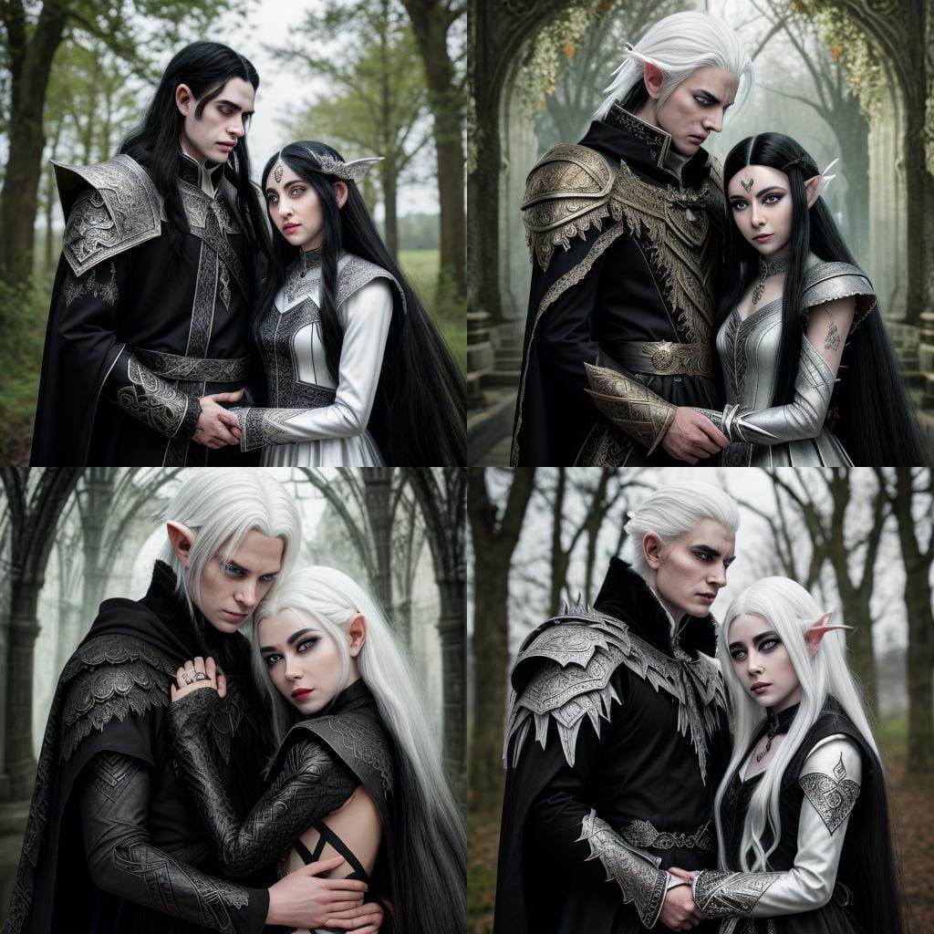 Romantic Couple: Demon King and Elven Queen