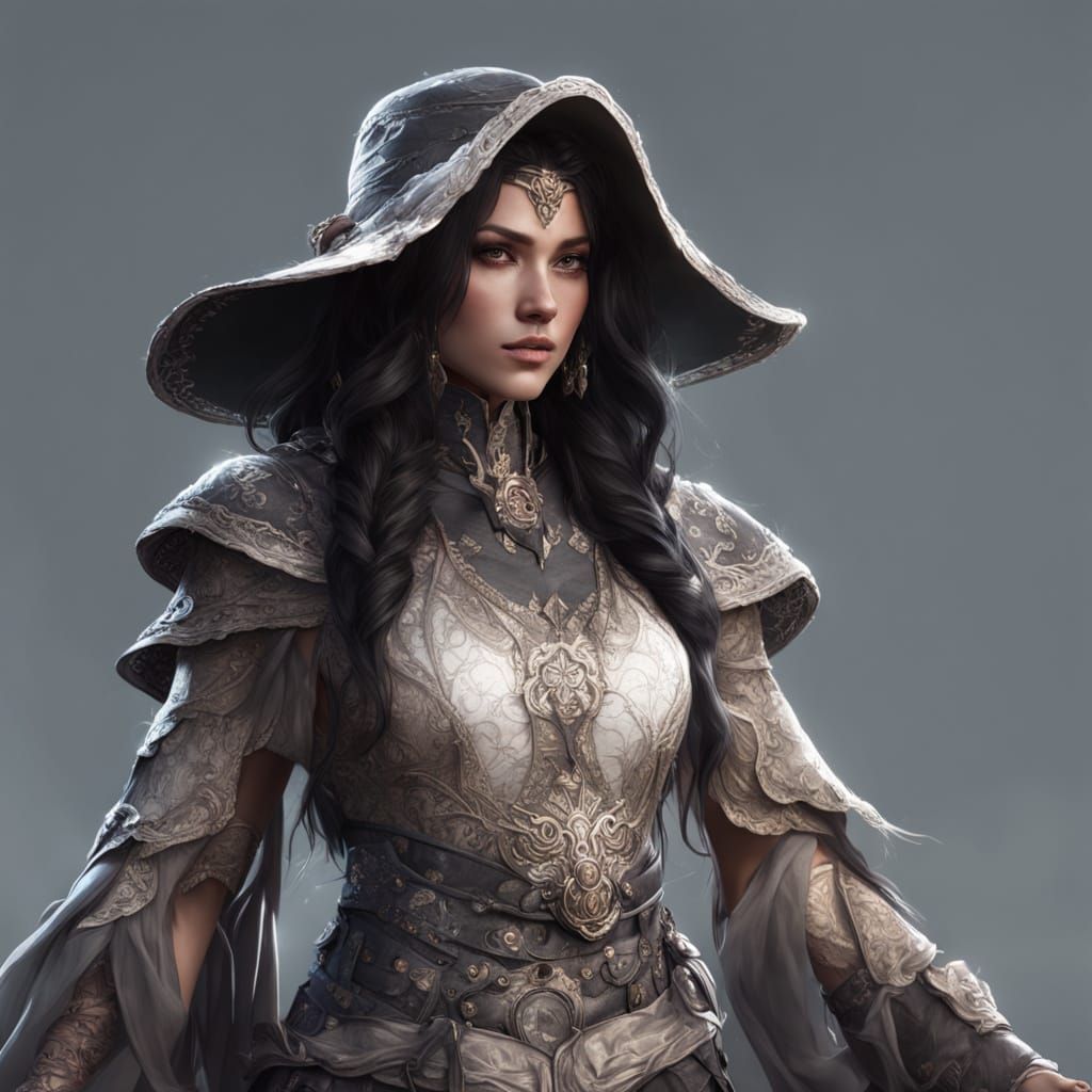 Hexblood Sorcerer Aelindra Vaelithra Concept Art