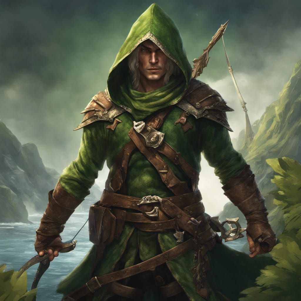 Elf Pirate Ranger Character Concept Art